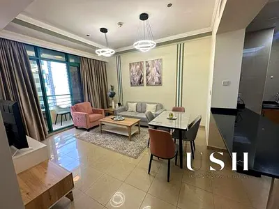 Furnished 1 BR | High Floor | Partial Water view
