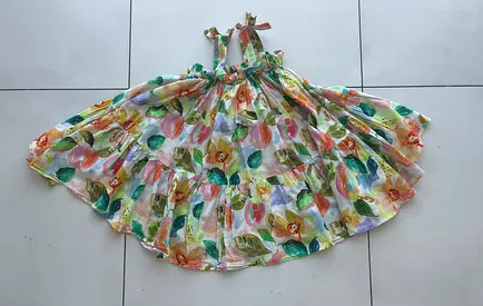 Vibrant  Playful: The Perfect NEXT Summer Tiered Sundress (Age 3)! ☀️🎨