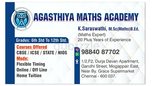 AGASTHIYA MATHS ACADEMY
