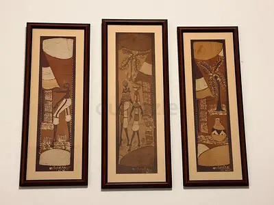 Ancient Egyptian themed wall frames