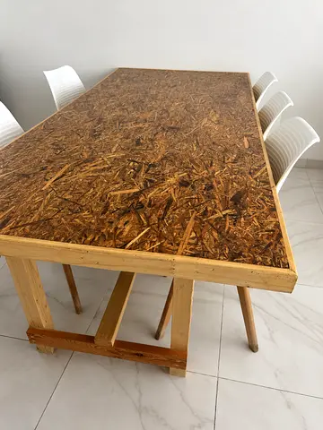 Custom Desert Board Dining Table | Seats 6 | Unique Industrial Design