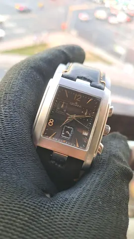 GROVANA watch 2072.9537 Chronograph swiss Quartz watch Strap after market used watch Perfect working