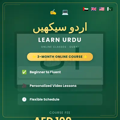Online Urdu  Islamiat Tutor | 3-Month Urdu Course | AED 100/Hour | Dubai