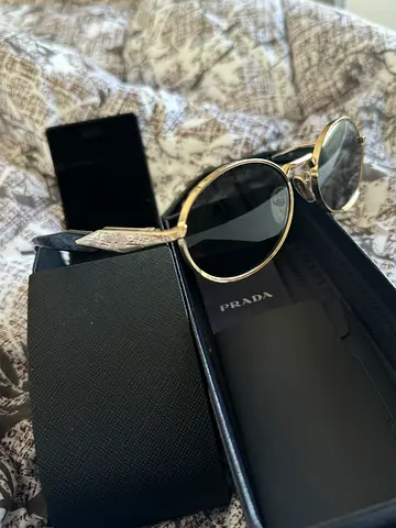Authentic Prada Milano Sunglasses – Gold  Black