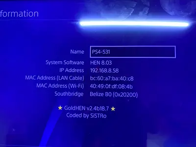 PS4 Slim with HEN 8.03 - Ready for Games and Homebrew