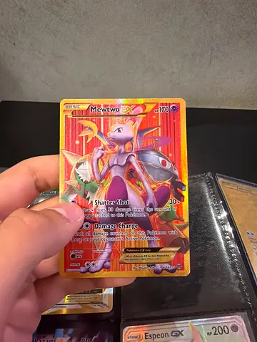 Rare Pokémon Mewtwo EX Holo Card - Single Collectible