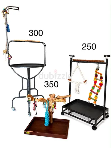 used bird play stands / perches - and weighing stand for parrot . All good condition Java wood