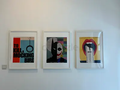 Collection of 3 Framed Movie Posters