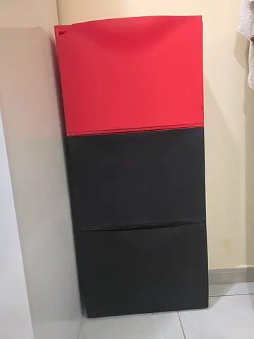 Ikea Shoe rack for sale (2 black and one red)