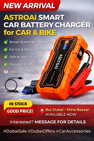 ASTROAI Smart Car  Bike Battery Charger (Portable)