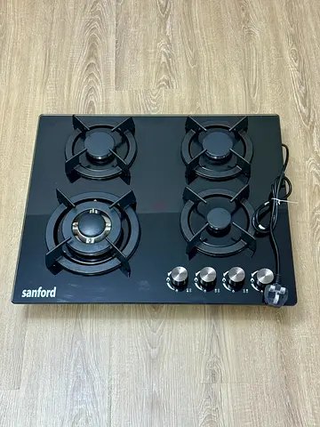 Sanford 4-Burner Glass Gas Stove/Hob