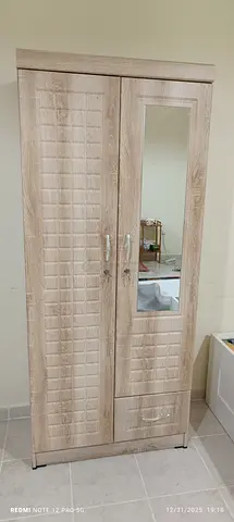 We are selling Double door wood wardrobe brand new available