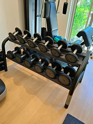 Technogym Dumbbell Rack Set 4–14 kg | Home Use Only | Premium Condition