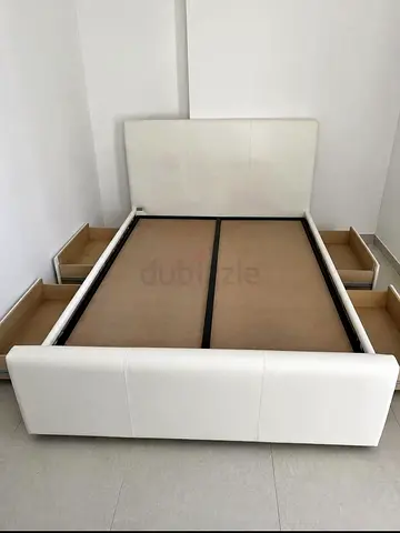 URGENTLY SELLING THIS BED with BEDSIDE TABLE 220cmx170cm ( ALREADY DISMANTLED )