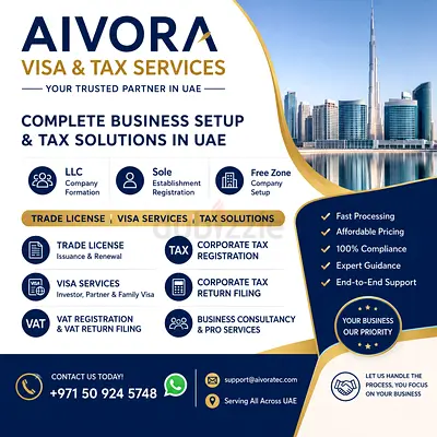 DUBAI Company Setup ( LLC, Freezone) ,TAX Registration  Filing