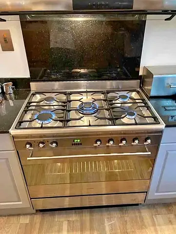 Smeg top gas oven electric 90x60cm