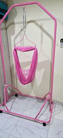 Pink Baby Hammock Swing with Stand - Used, Good Condition