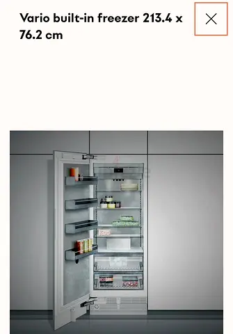 Gaggenau RF 471304 latest model brand new built-in freezer