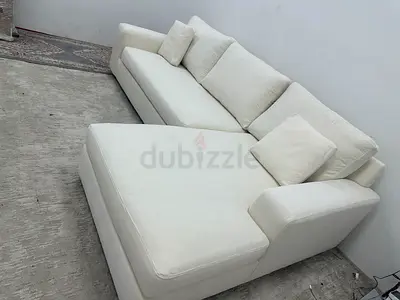 Like new condition pottery barn lshape sofa