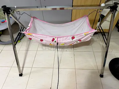 Portable Baby Hammock n cradle with Foldable Metal Stand