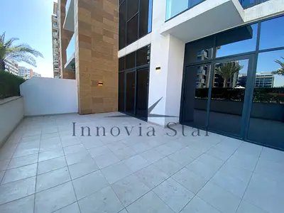 Unique & Huge Layout | 1BR with Massive Pool View Terrace For Rent in Azizi Riviera.