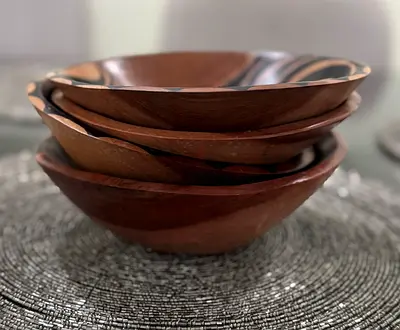 Decorative Handcrafted Wooden Bowl Set