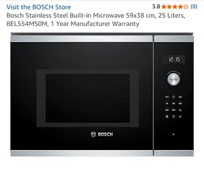 Bosch Built-in Microwave 25L