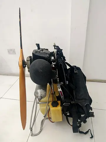 Used Paramotor / Powered Paraglider Engine with Propeller and Harness