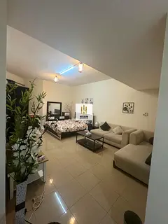 For sale in Ajman, a large studio apartment in Horizon Towers, furnished and ready for immediate occ