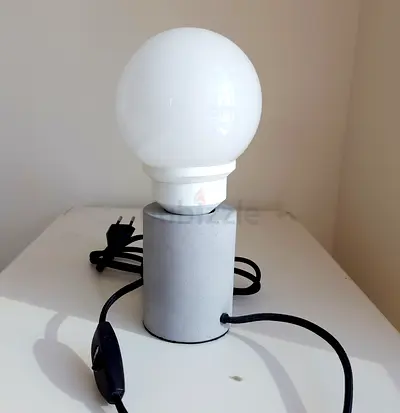 Concrete Table Lamp Base
