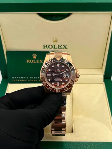 Rolex GMT-Master II Everose Gold Men’s Watch with Box