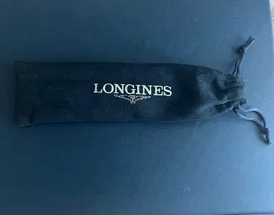 Longines pen, with hard leather case and dust bag, plus refill