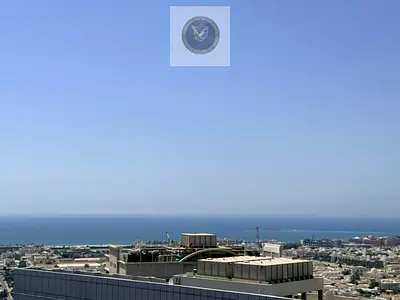 Three bedroom apartment for annual rent in Al Majaz 3 open sea view maid room laundry room free parking and free air conditioning