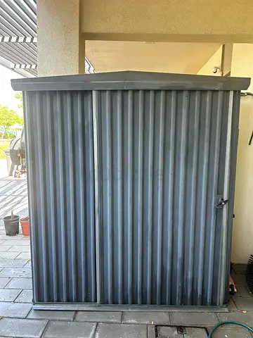 Metal Outdoor Storage Shed - Small Garden Tool Locker