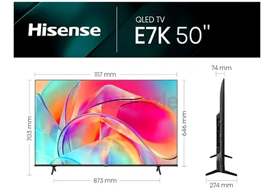 Hisense 50 QLED E7K Smart TV with FREE MOUNT