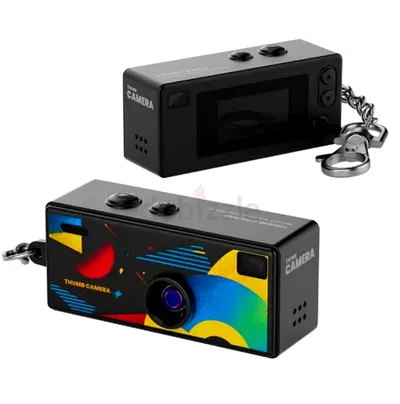 Mini G6 Thumb Camera 0.96” Keychain Digital Camera, Retro Pocket Mini Camera with 1080P HD Video, Bu
