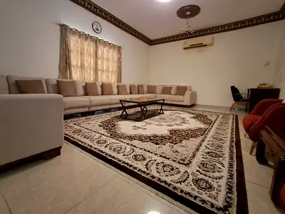 Large Persian-style Area Rug in Cream and Brown — Excellent Condition