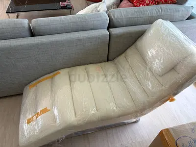 Leather Chaise Lounge Recliner - Good Condition, Wrapped for Move