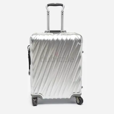 Tumi 19 Degree Silver Aluminum Carry-On Luggage