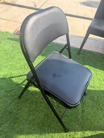 Black Padded Folding Chair