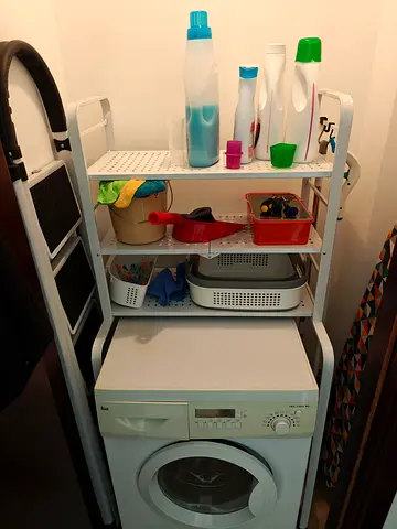 Over-the-Washer Storage Rack