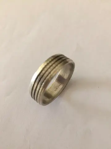 Sterling Silver Italian Band Ring             925 - Italian silver ring