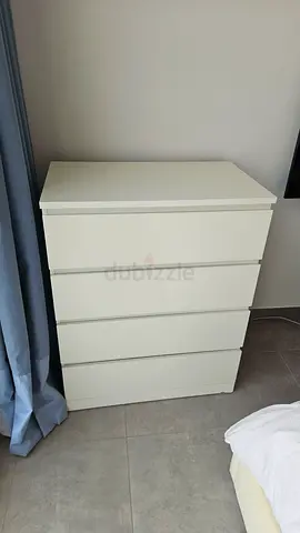 IKEA MALM Chest of 4 Drawers, White, Perfect Condition
