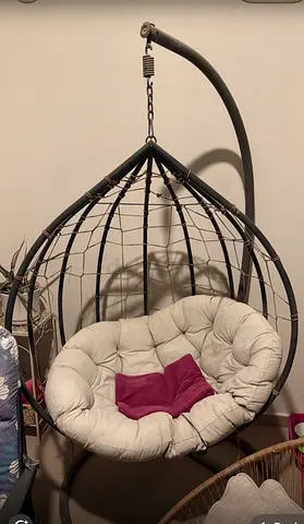 Hanging Egg Chair, Free-Standing Swing Seat