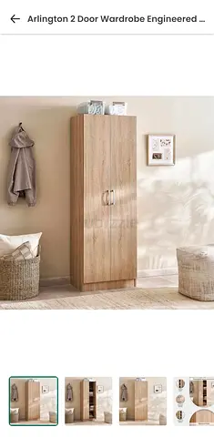 Arlington 2 Door Wardrobe Engineered Wood