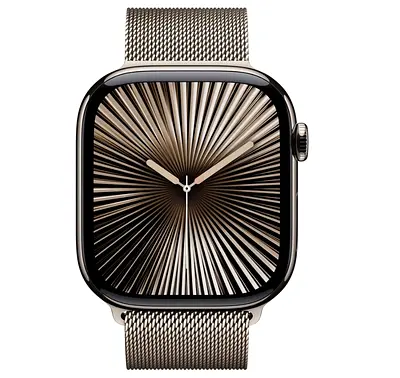 Apple Watch Series 10 42mm Natural Titanium Milanese Loop