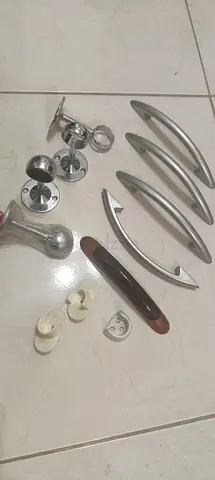 Collection of Furniture Handles and Curtain Brackets   ALL PC  = 60