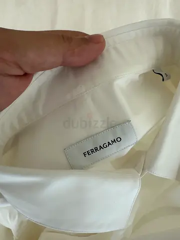 Ferragamo White Cotton Shirt Size S