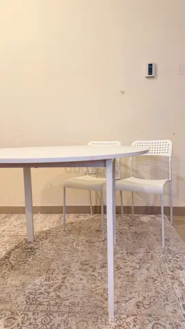 IKEA White table + 2 chair