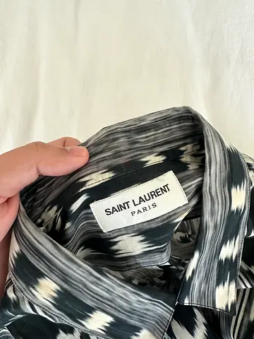 Saint Laurent Paris Patterned Shirt